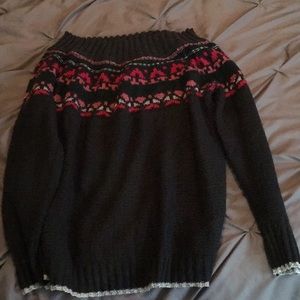 Boat neck sweater